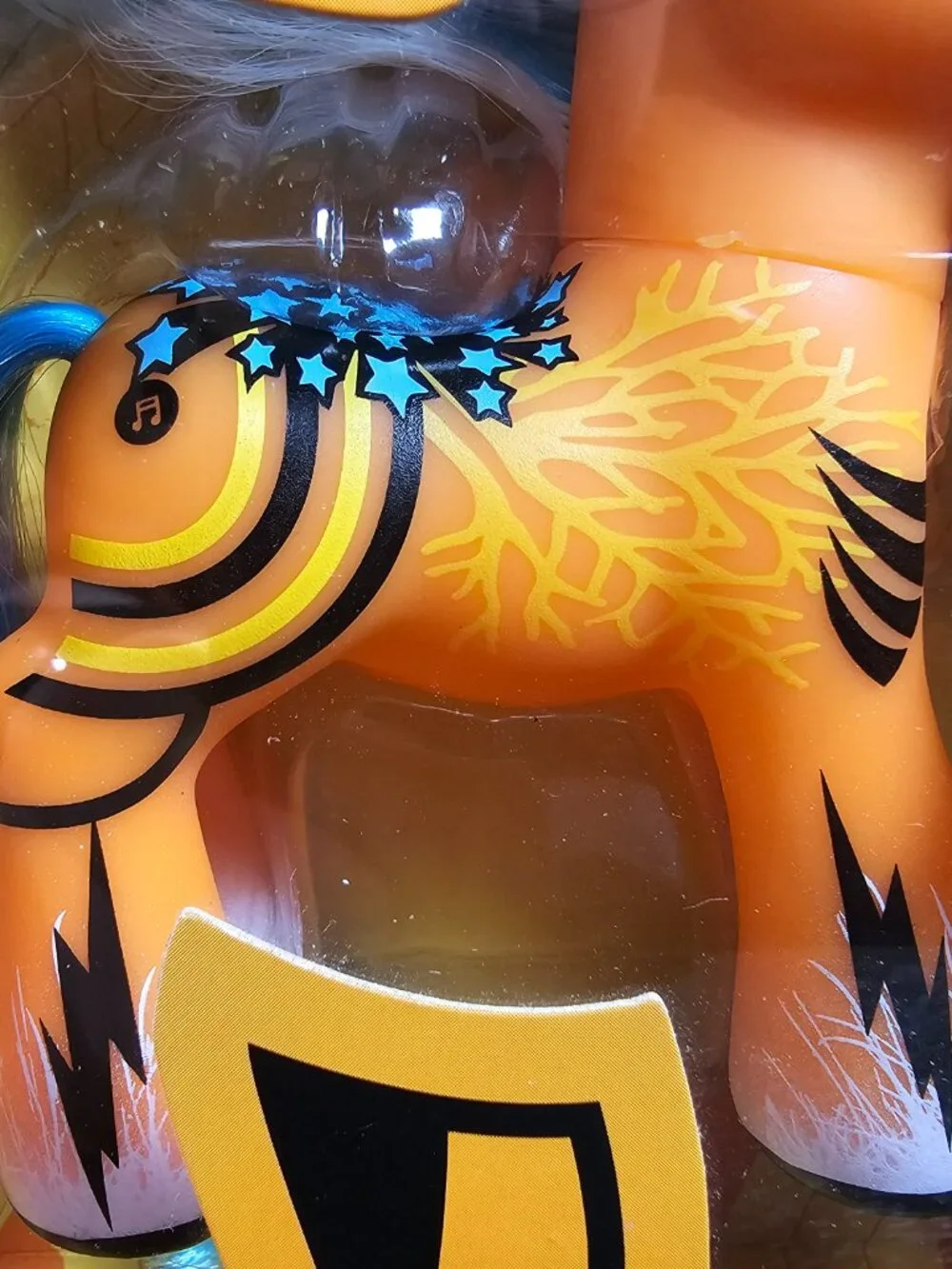 Hasbro My Little Pony Pop Art Pony Orange Blue Hair Exclusive NEW G3 MLP 2008